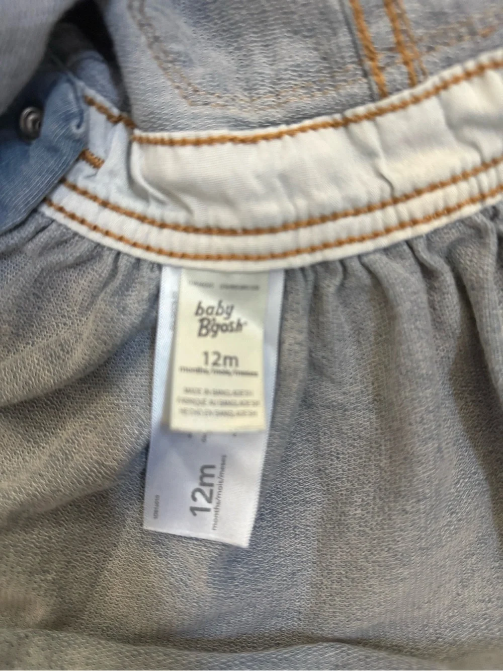 OshKosh B'gosh Light Blue Denim Pinafore Dress